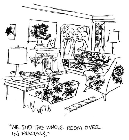 'We did the whole room over in fractals.'