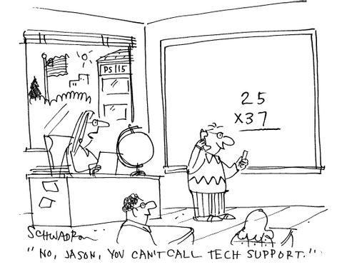 'No Jason, you can't call tech support.'