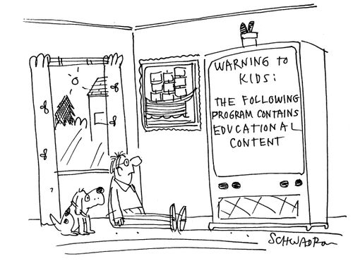 Warning to kids: The following program contains educational content.