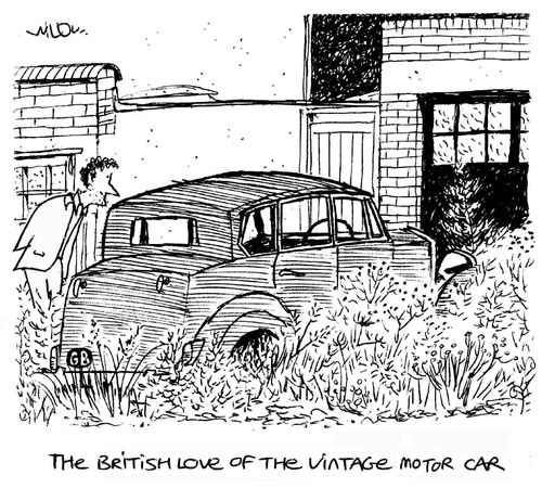 The British love of the Vintage Motor Car.