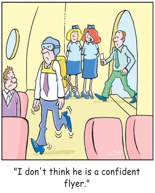 'I don't think he is a confident flyer.'