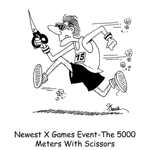 Newest X Games Event-The 5000 Meters With Scissors