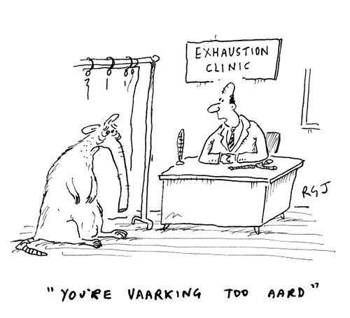'You're vaarking too aard,'