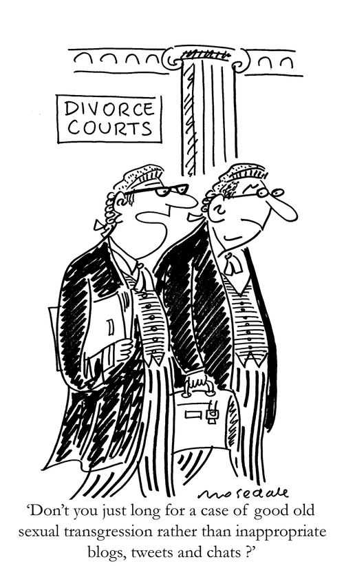 'Don't you just long for a case of good old sexual transgression rather than inappropriate blogs,tweets and chats ?'