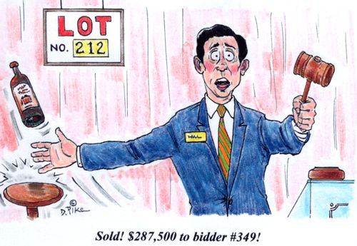 'Sold! $287,500 to bidder #349!'