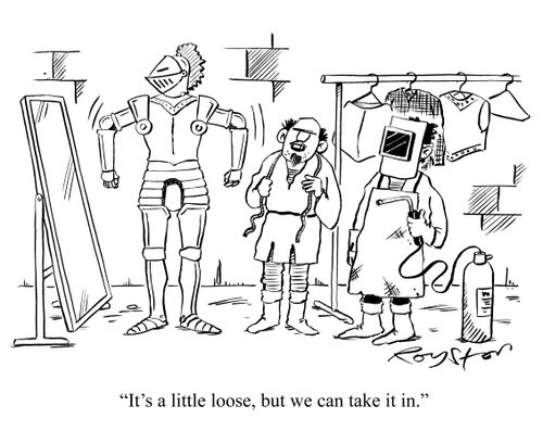'It's a little loose but we can take it in.'