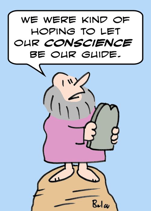 'We were kind of hoping to let our CONSCIENCE be our guide.'