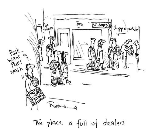 The place is full of dealers.
