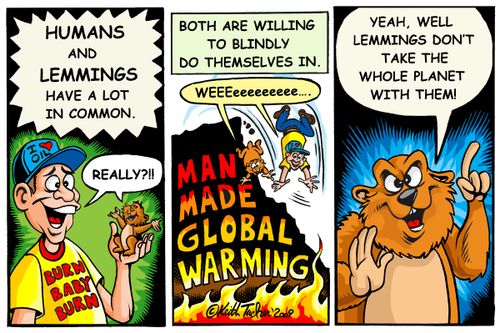 'Humans & Lemmings have a lot in comon...'