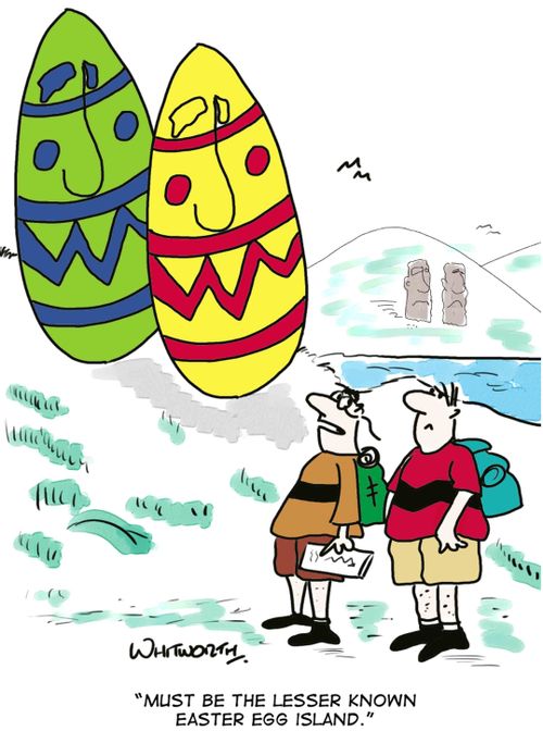 'Must be the lesser known Easter Egg Island.'