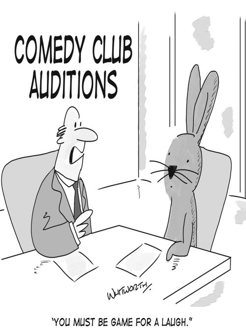 'You must be game for a laugh.'