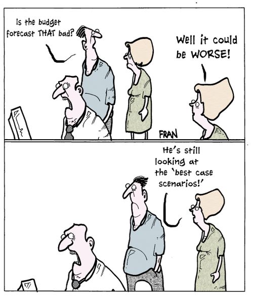 "Is the budget forecast that bad?"