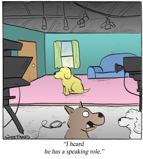 "I heard he has a speaking role."
