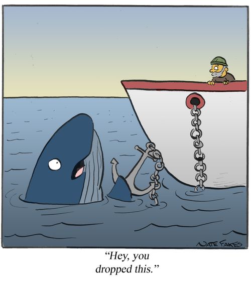 "Hey, you dropped this."
