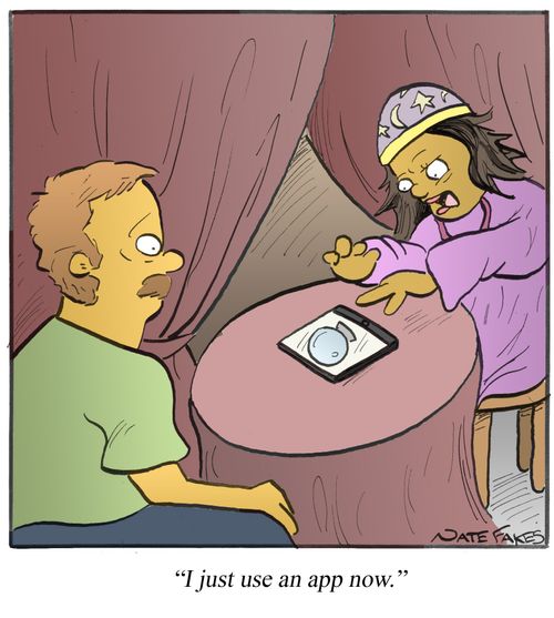 "I just use an app now."