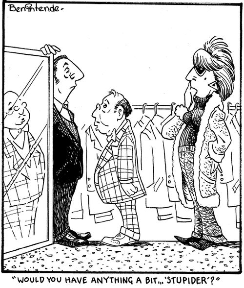 "Would you have anything a bit...'stupider'?"