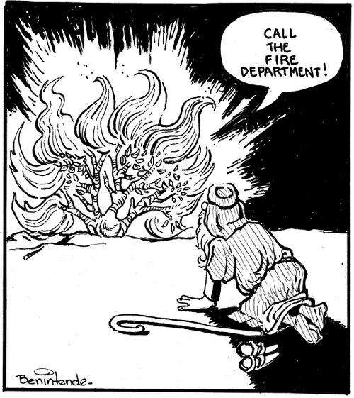 "Call the fire department!"