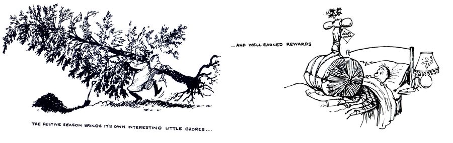 The festive season brings it's own interesting little chores...and well earned rewards.