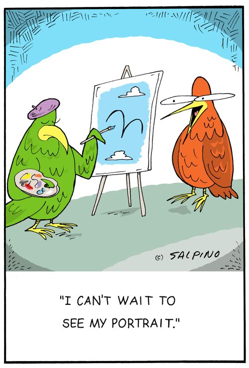 "I can't wait to see my portrait."