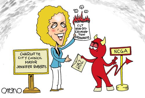 Jennifer Roberts compromises on non-discrimination ordinance.