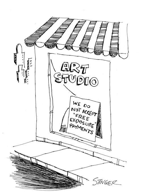 Art Studio: We do not accept "free exposure" payments.