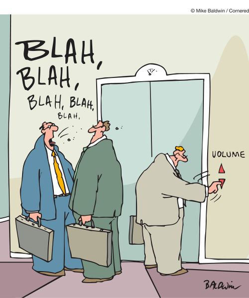 Elevator volume control.