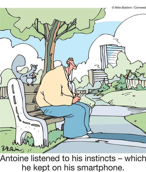 Antoine listened to his instincts - which he kept on his smartphone.