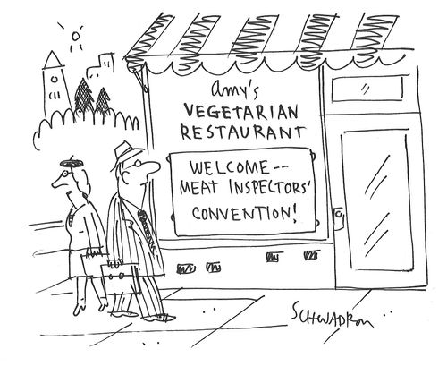 Amy's Vegetarian Restaurant - Welcome Meat Inspectors' Convention!