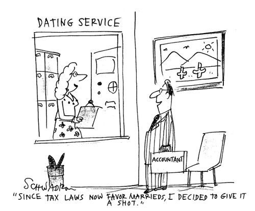 'Since tax laws favor marrieds, I decided to give it a shot.'