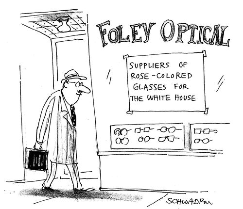 Foley Optical - Supplies of rose-colored glasses for the White House.
