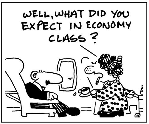 What did you expect in economy class?