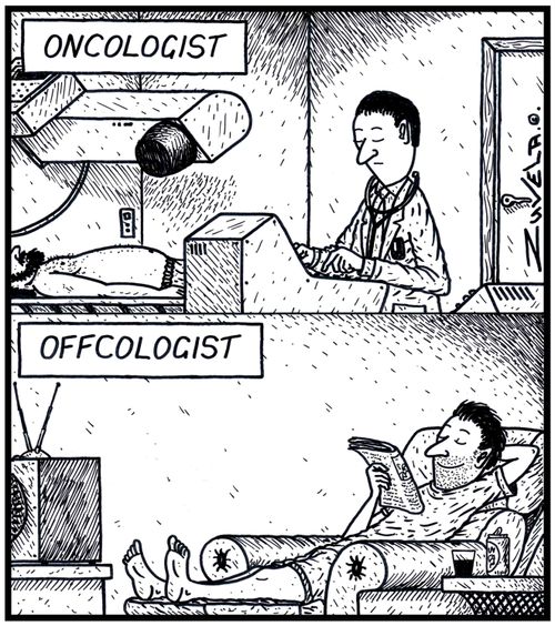  An Oncologist at work and on days off at home