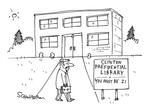 Clinton Presidential Library: 'You must be 21.'