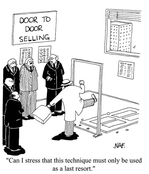 'Can I stress that this technique must only be used as a last resort.'
