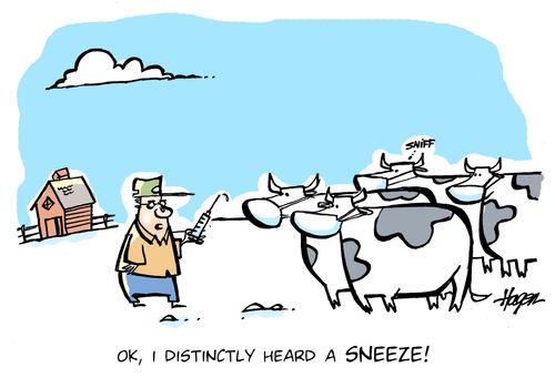 'OK, I distinctly heard a SNEEZE!'
