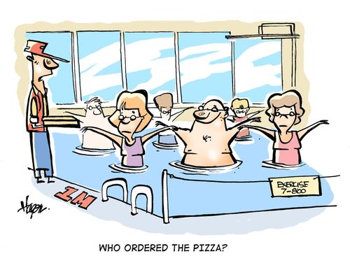 'Who ordered the pizza?'