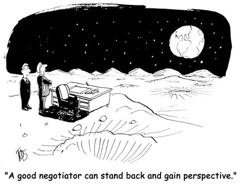 'A good negotiator can stand back and gain perspective.'