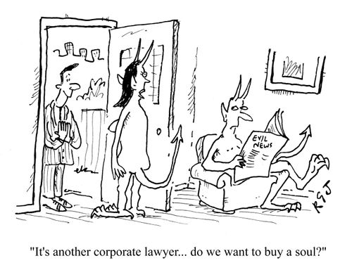 'It's another corporate lawyer...do we want to buy a soul?'
