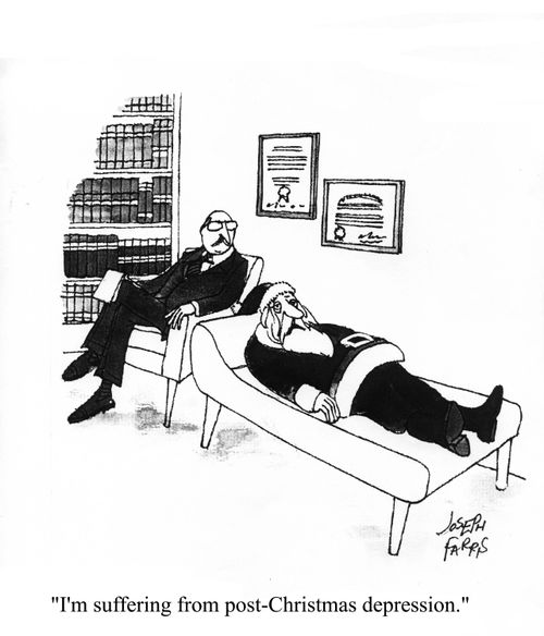 'I'm suffering form post-Christmas depression.'
