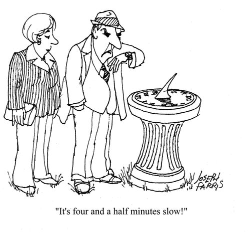 'It's four and a half minutes slow!'