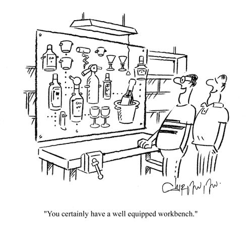 'You certainly have a well equipped workbench.'