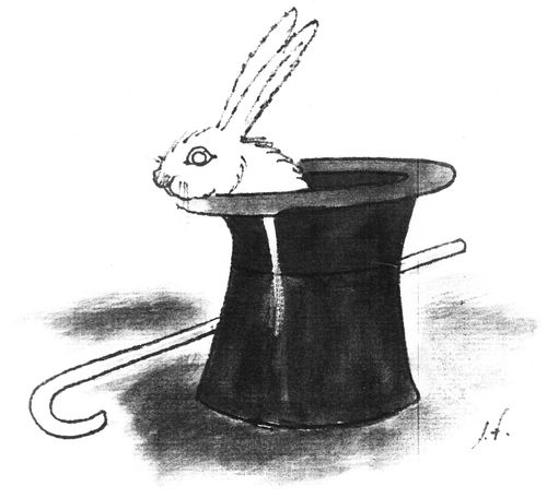 White Rabbit in a Hat.