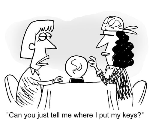 "Can you just tell me where I put my keys?"