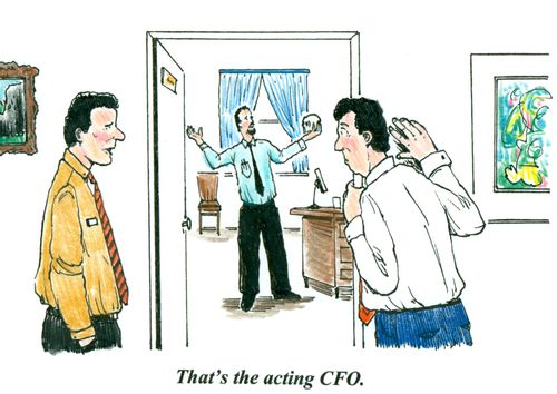 'That's the acting CFO.'