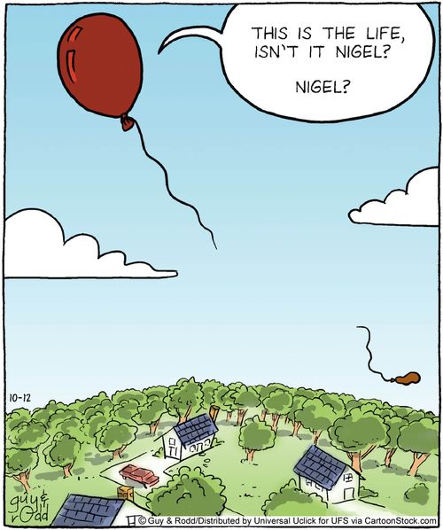 'This is the life, isn't it Nigel?'