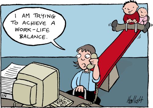 'I am trying to achieve a work-life balance'