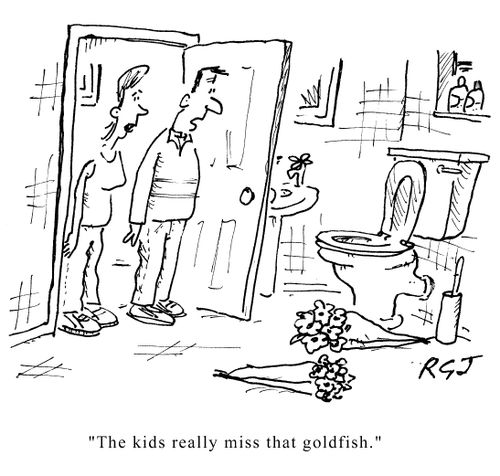 The kids really miss that goldfish.