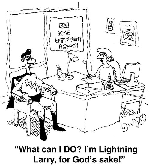"What can I DO? I'm Lightning Larry, for God's Sake!"