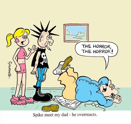 'Spike, meet my dad - he overreacts.'