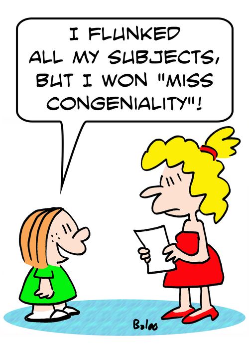 'I flunked all my subjects, but I won 'Miss Congeniality.''